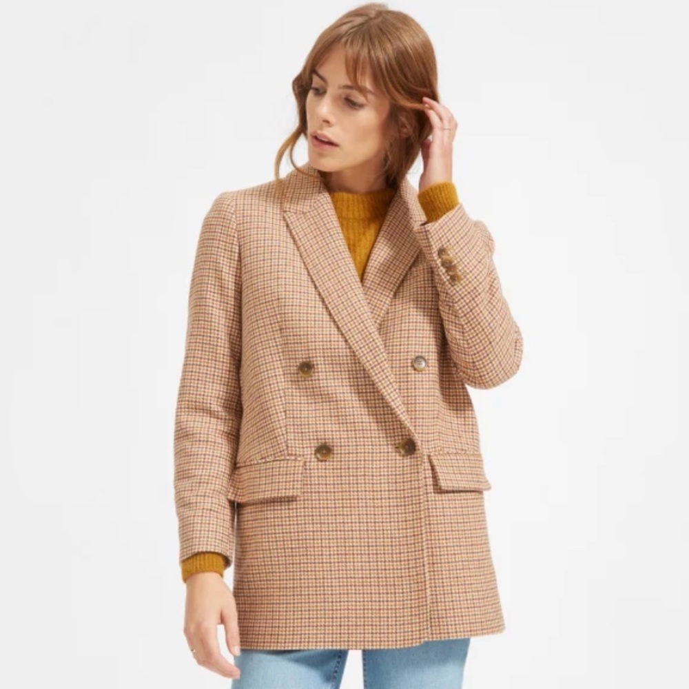 Everlane | Oversized Double-Breasted Blazer | Brown